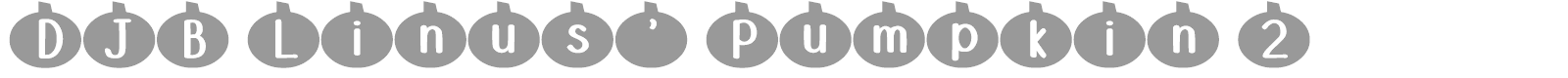 DJB Linus' Pumpkin 2 font preview